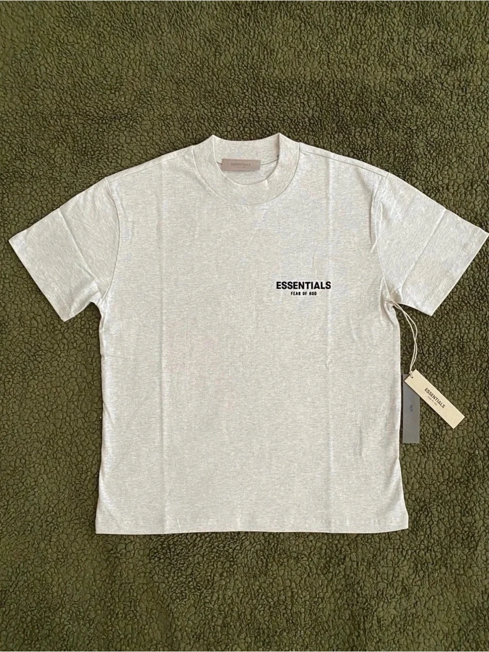 Men’s Fear of God Essentials Bundle, Shorts & T-Shirt, Light Oatmeal, XS, NWT